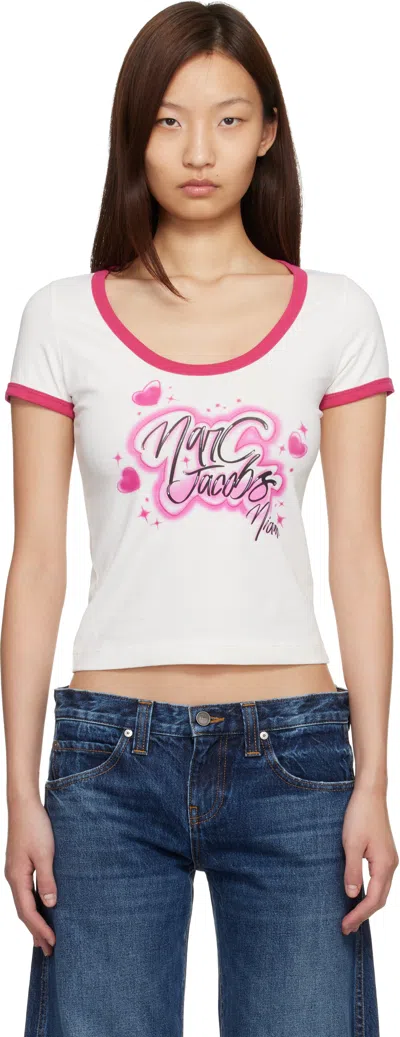 Marc Jacobs Ssense Exclusive White 'the Miami' City T-shirt