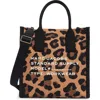 Marc Jacobs Standard Leopard Print Canvas Tote In Leopard Multi