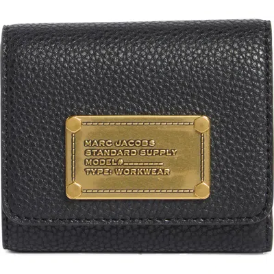Marc Jacobs Standard Supply Leather Envelope Wallet In Black