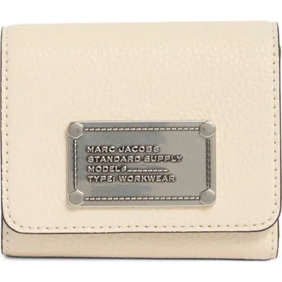 Marc Jacobs Standard Supply Leather Envelope Wallet In Marshmallow