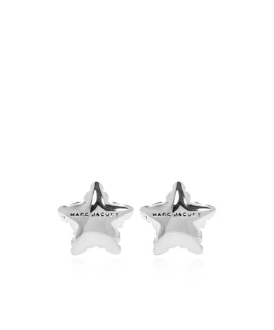 Marc Jacobs Star Balloon Stud Earrings In Silver