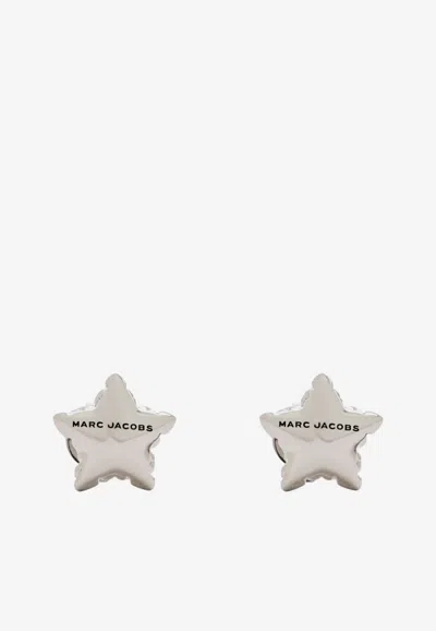 Marc Jacobs Star Balloon Stud Earrings In Silver