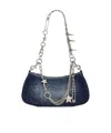 Marc Jacobs Shoulder Bag Star Studs Chain Strap In Blue