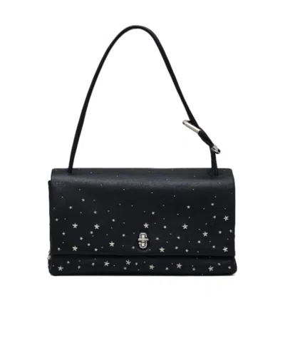 Marc Jacobs Star Pattern Large Shoulder Bag In Black