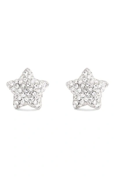 Marc Jacobs Star Pavé Stud Earrings In Silver