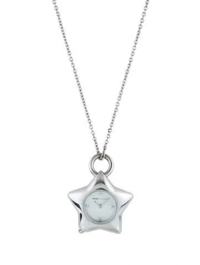 Pre-owned Marc Jacobs Star Watch Pendant Necklace, 27.5" In Multi