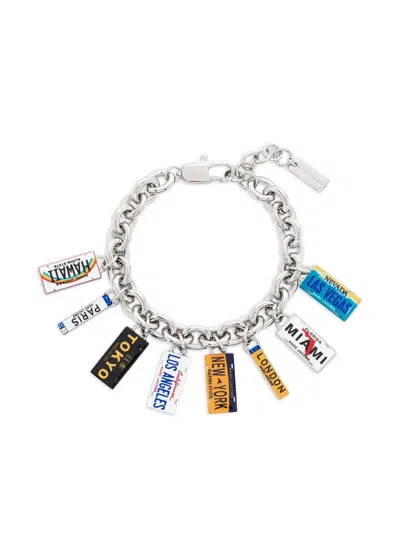 Marc Jacobs State-plate-charm Bracelet In Multi