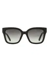 Marc Jacobs Stepped Brow Square-frame Sunglasses In Black