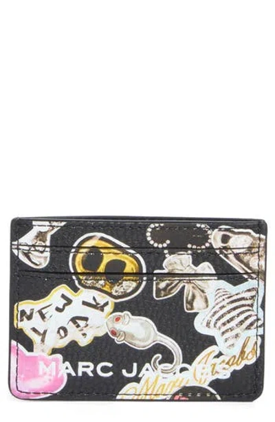 Marc Jacobs Sticker Bold Card Case In Multi