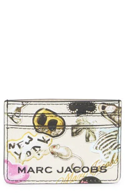 Marc Jacobs Sticker Bold Card Case In Multi