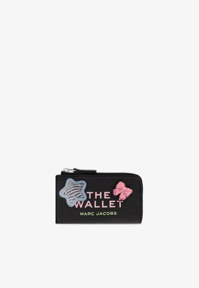Marc Jacobs Sticker Patch Top Zip Wallet