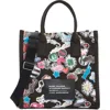 Marc Jacobs Sticker Print Canvas Tote In Multi