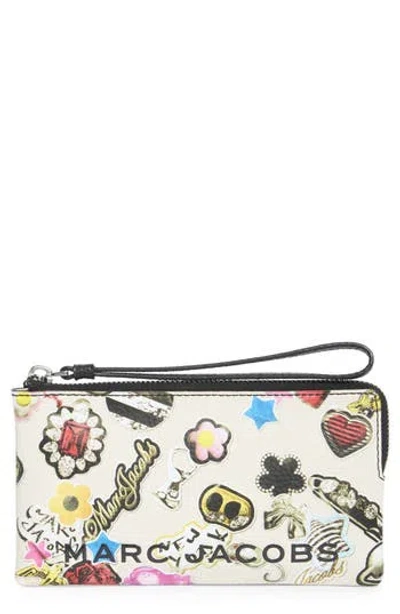Marc Jacobs Sticker Print Wristlet In Multi