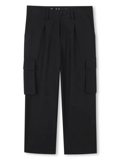 Marc Jacobs Kids' Straight-leg Cargo Pants In Black