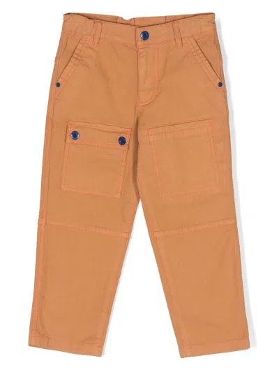 Marc Jacobs Kids' Straight-leg Cargo Trousers In Neutrals
