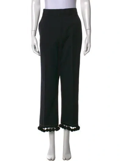 Pre-owned Marc Jacobs Straight Leg Pants In Black