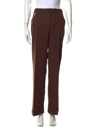 Pre-owned Marc Jacobs Straight Leg Pants In Brown