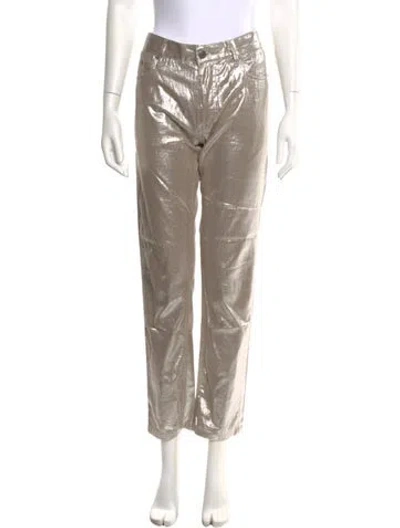 Pre-owned Marc Jacobs Straight Leg Pants In Neutral