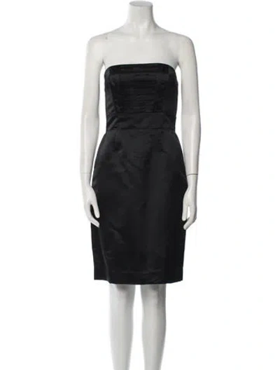 Pre-owned Marc Jacobs Strapless Mini Dress In Black