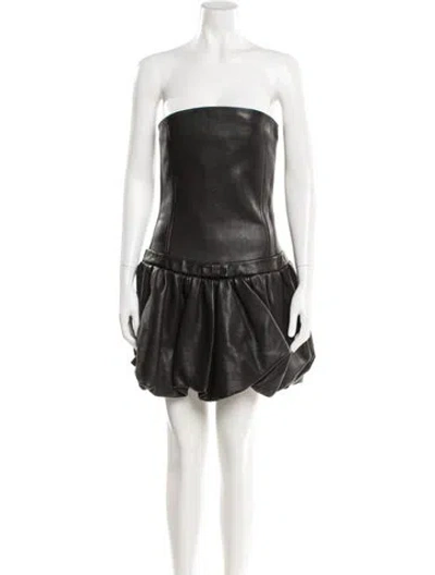 Pre-owned Marc Jacobs Strapless Mini Dress In Black