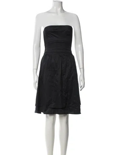 Pre-owned Marc Jacobs Strapless Mini Dress In Black