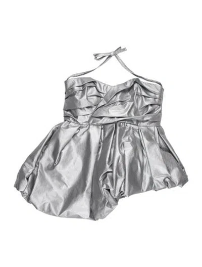 Pre-owned Marc Jacobs Strapless Mini Dress In Blue