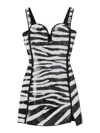 Marc Jacobs The Zebra Glossy Sequined Dress In Black