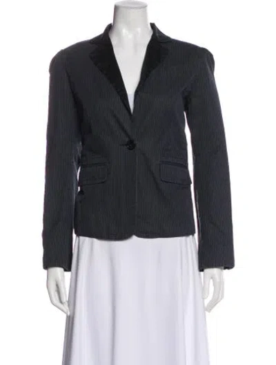 Pre-owned Marc Jacobs Striped Blazer In Gray