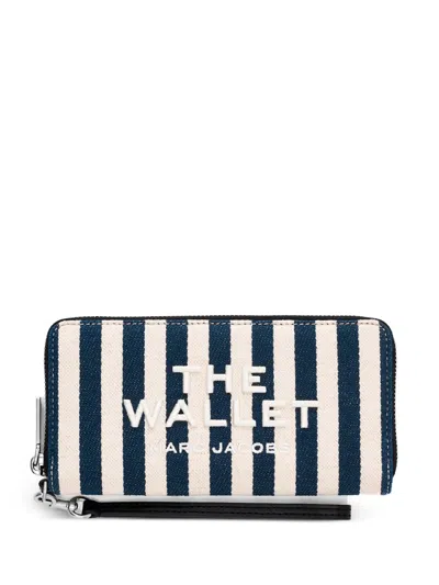 Marc Jacobs The Stripe Canvas Continental Wallet In Multi