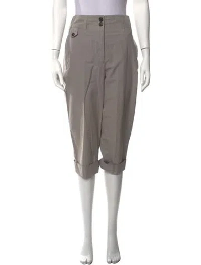 Pre-owned Marc Jacobs Striped Knee-length Shorts In Grey