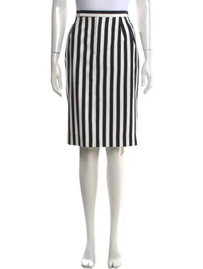 Pre-owned Marc Jacobs Striped Midi Length Skirt In Multi