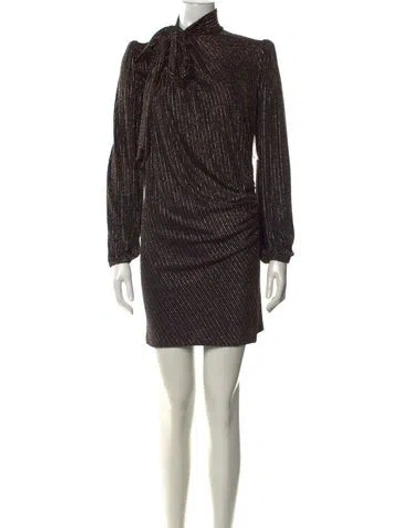 Pre-owned Marc Jacobs Striped Mini Dress W/ Tags In Black