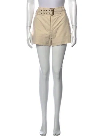 Pre-owned Marc Jacobs Striped Mini Shorts In White