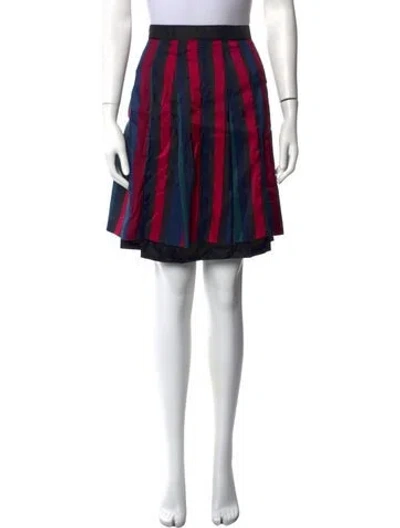 Pre-owned Marc Jacobs Striped Mini Skirt In Multicolor