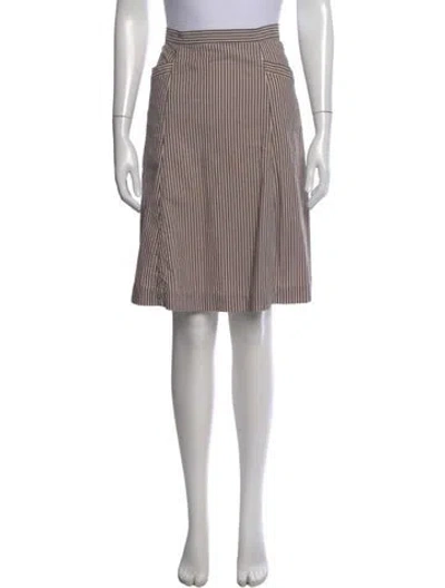 Pre-owned Marc Jacobs Striped Mini Skirt In Pink