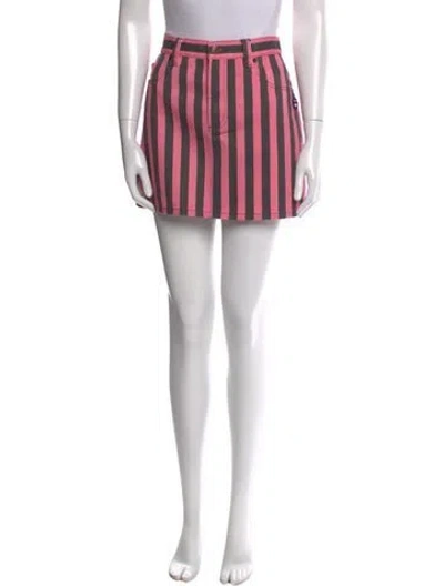 Pre-owned Marc Jacobs Striped Mini Skirt W/ Tags In Multi