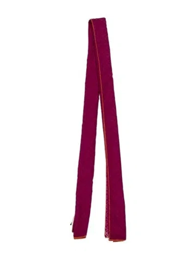 Pre-owned Marc Jacobs Striped Scarf W/ Tags In Purple