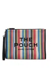 Marc Jacobs Striped Zip-pouch In Multi
