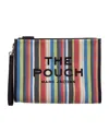 Marc Jacobs The Large Stripe Mesh Pouch In Multi