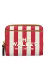 Marc Jacobs Stripe-print Wallet In Red