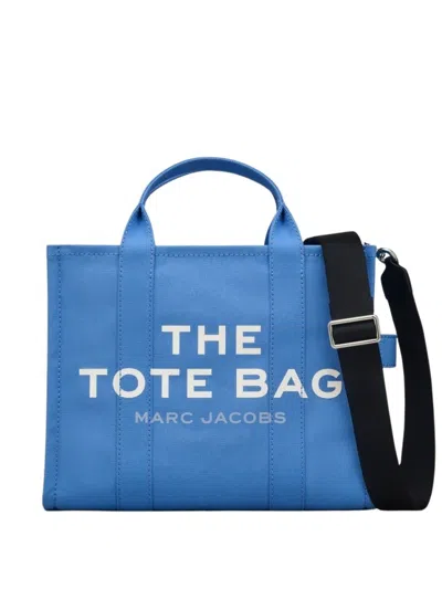 Marc Jacobs Structured Blue Tote Bag With Dual Handles