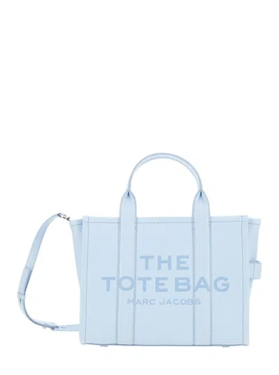 Marc Jacobs Structured Leather Medium Tote In Blue