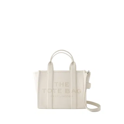 Marc Jacobs Structured Mini Tote With Dual Handles And Detachable Strap In Neutrals