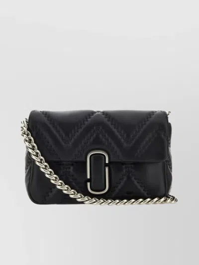 Marc Jacobs Structured Quilted Cross-body Bag In Black