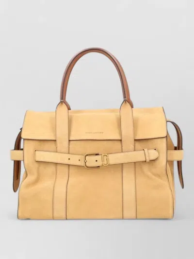 Marc Jacobs Structured Travel Bag Top Handles Strap In Yellow