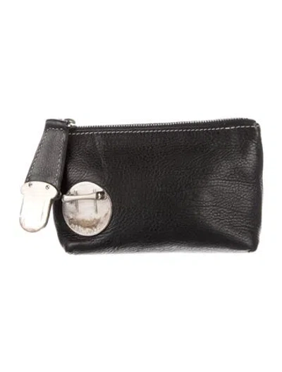 Pre-owned Marc Jacobs Studded Cosmetic Bag In Black