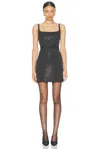Marc Jacobs Studded Sleeveless Mini Dress In Black