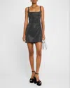 Marc Jacobs Studded Sleeveless Mini Dress In Black