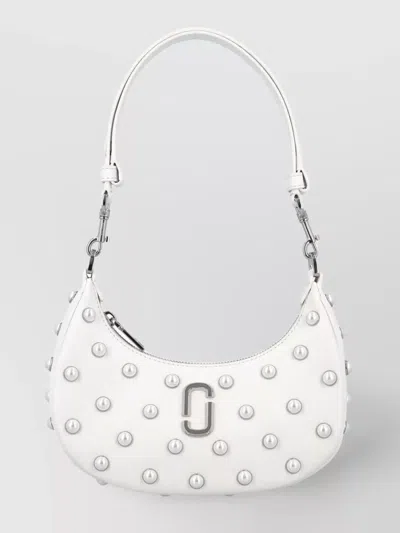 Marc Jacobs Studded Top Handle Curve Bag In White