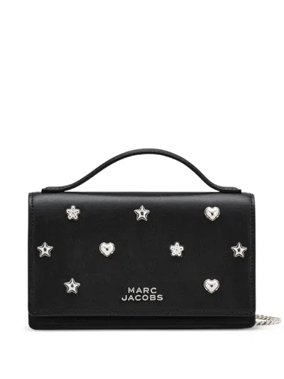 Marc Jacobs The Mini Icon Stud Glam Mirror Mini Crossbody Bag In Black